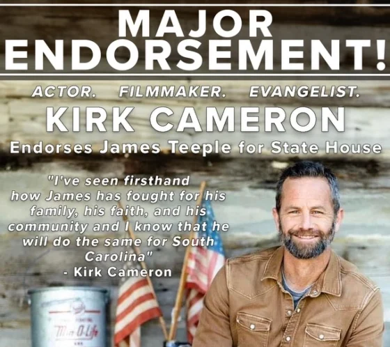 Kirk Cameron endorsement