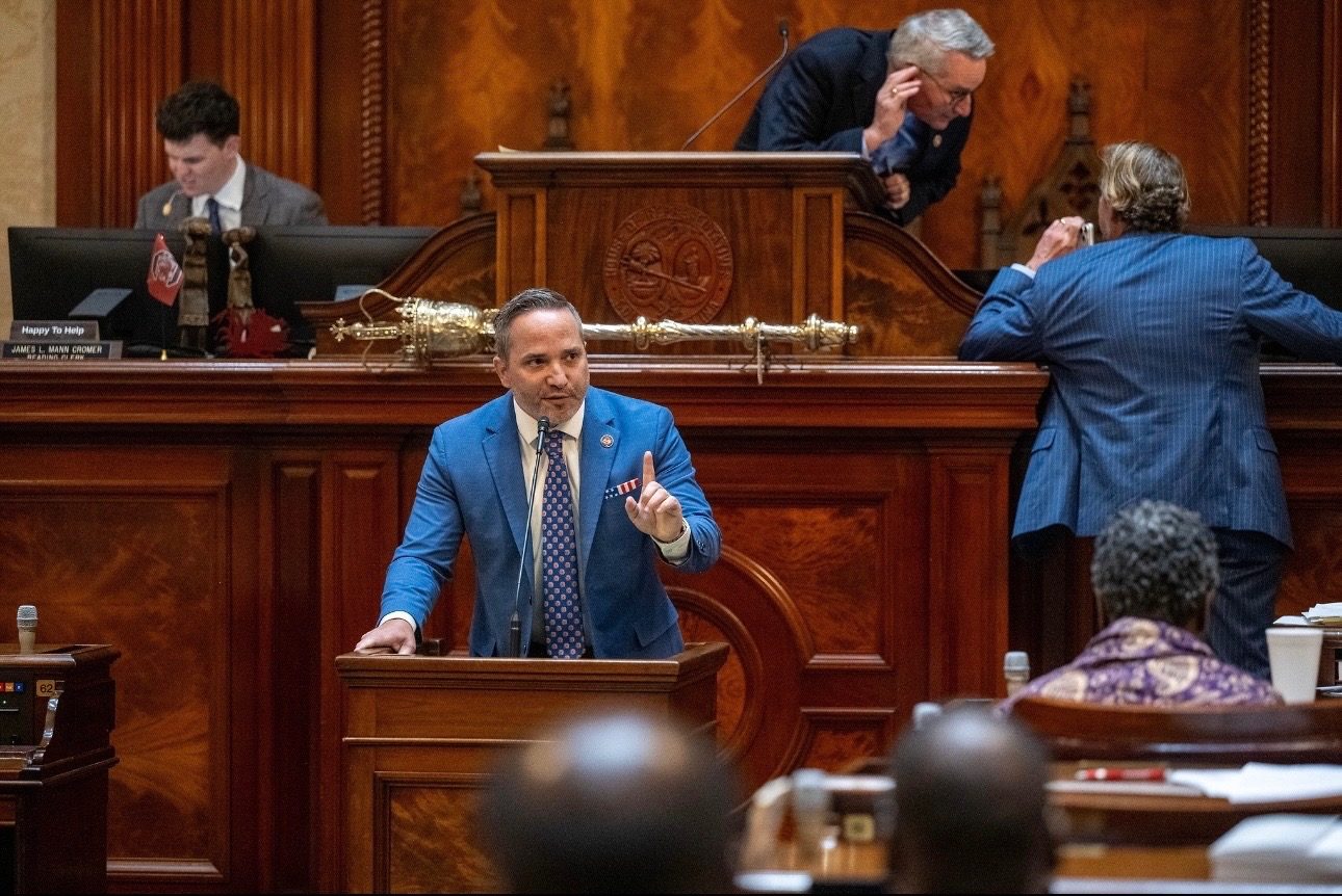 James Teeple addressing the South Carolina House of Representatives